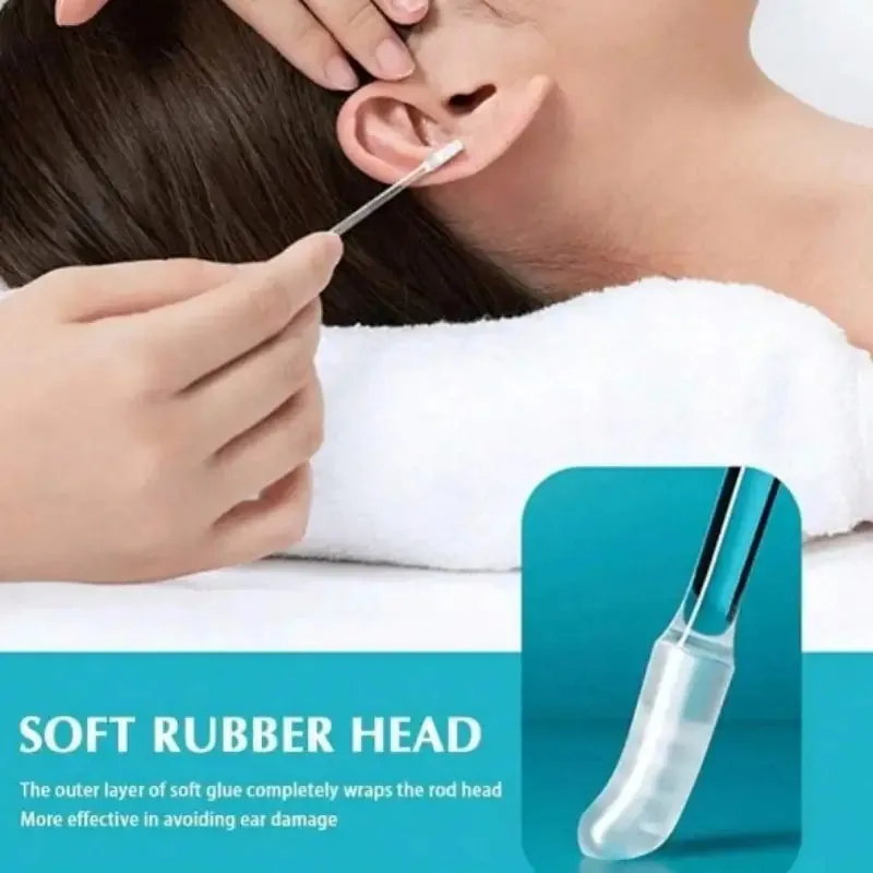 24-Pack: Soft Silicone Disposable Adhesive Ear Cleaning Sticks