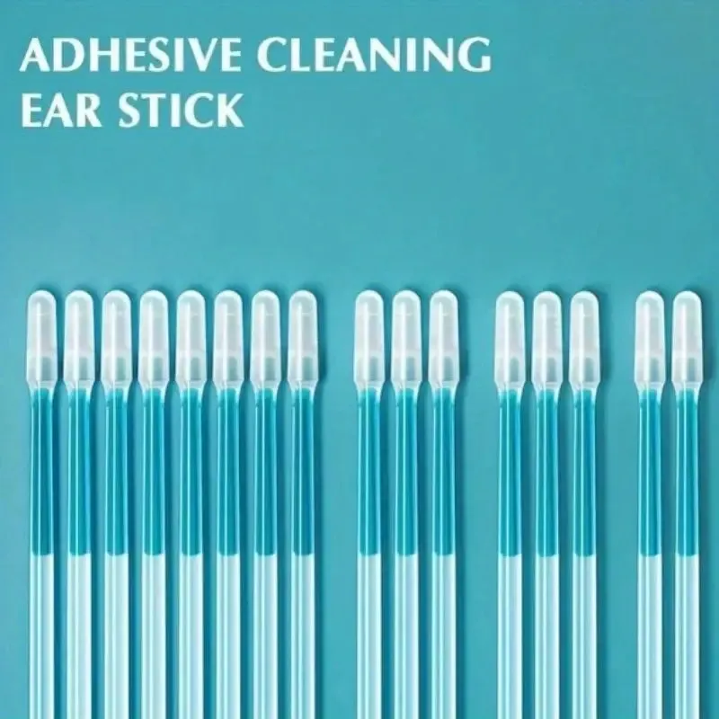 24-Pack: Soft Silicone Disposable Adhesive Ear Cleaning Sticks