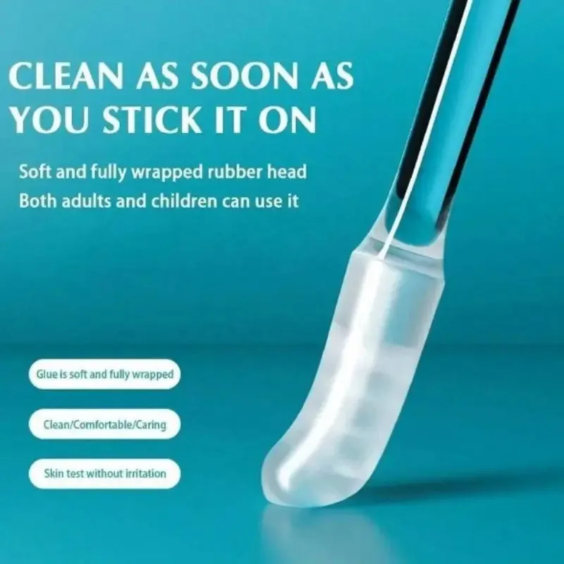 24-Pack: Soft Silicone Disposable Adhesive Ear Cleaning Sticks