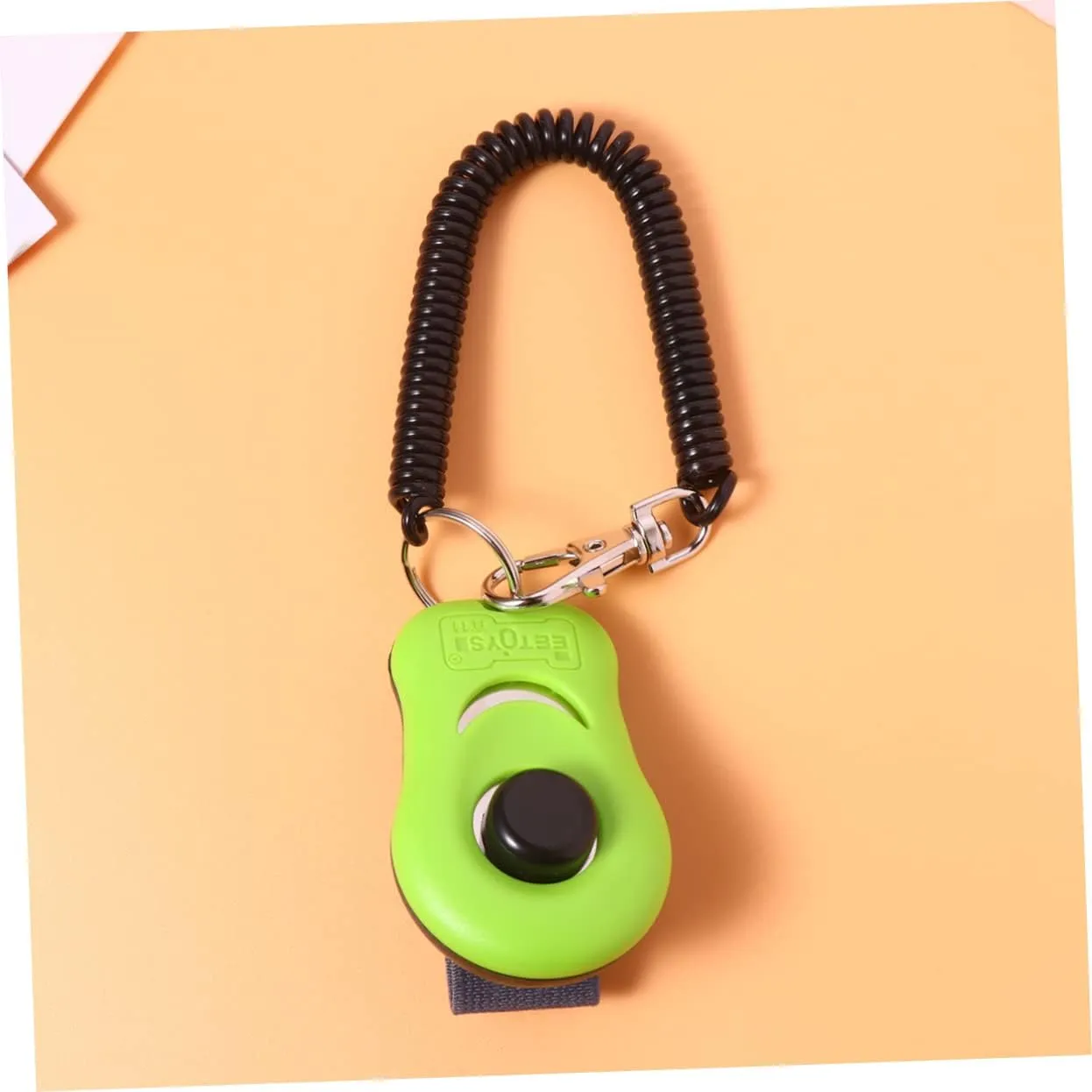 2pcs Button Clicker for Pet Obedience Clicker Training Tool for Dogs Cats and Birds for Agility Basic Obedience and Trick Training Your Pet Learning