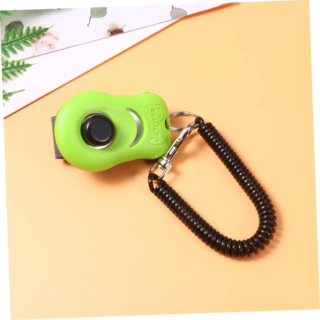 2pcs Button Clicker for Pet Obedience Clicker Training Tool for Dogs Cats and Birds for Agility Basic Obedience and Trick Training Your Pet Learning
