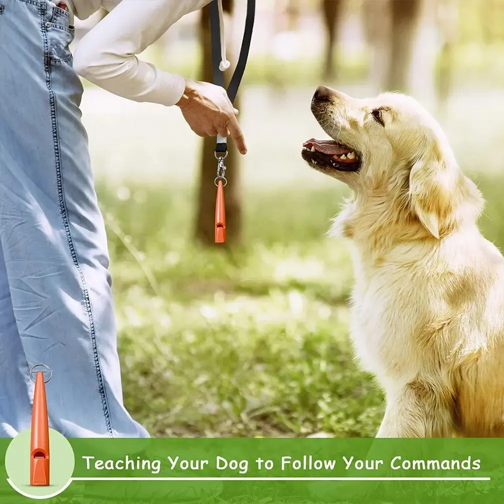 2pcs Dog Whistle To Stop Barking Device Dog Copper Silent Ultrasonic Training Flute Stop Barking