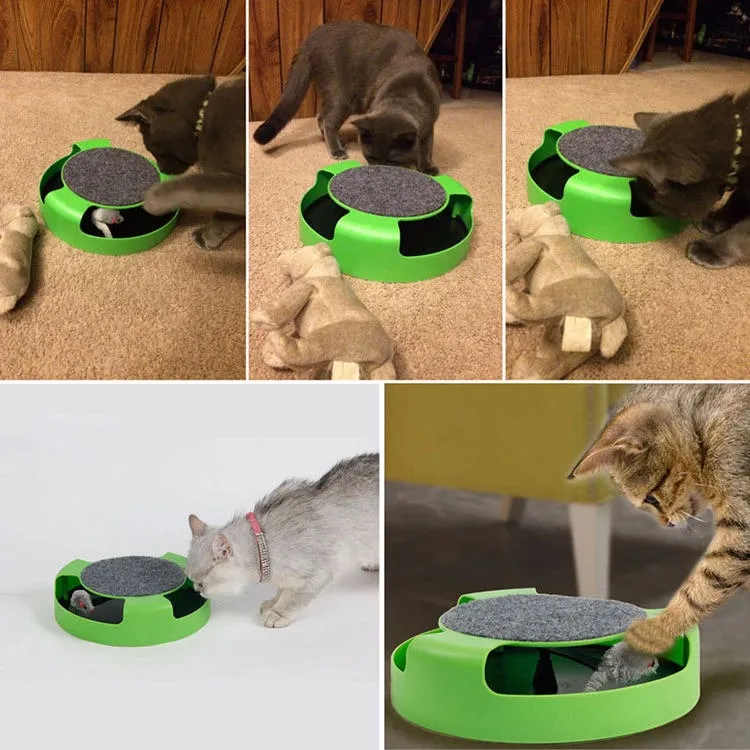 All cats Interactive Cat Tunnel Toy Moving Mouse Rotating Smart Toys for Cat(10 Pack)