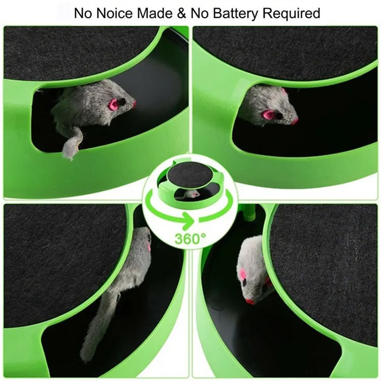 All cats Interactive Cat Tunnel Toy Moving Mouse Rotating Smart Toys for Cat(10 Pack)
