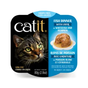 Catit Fish Dinner with Whitefish & Pumpkin - 80 g (2.8 oz)