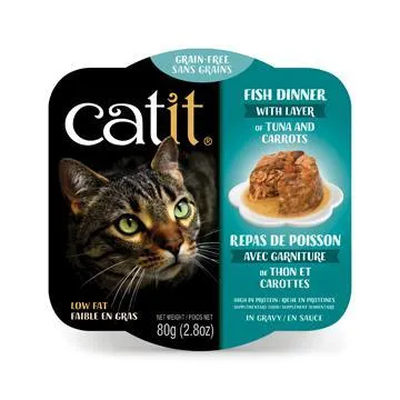CatIt Wet Cat Food Fish Dinner With Tuna & Carrot