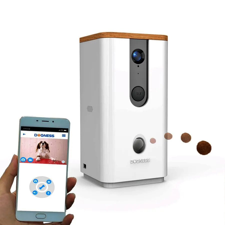 DOGNESS Pet Treat Dispenser with Camera via App