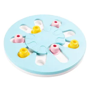 FG-Pet Vogue Slow Feeder Circle Shaped Toy for Dogs and Cats (Blue)