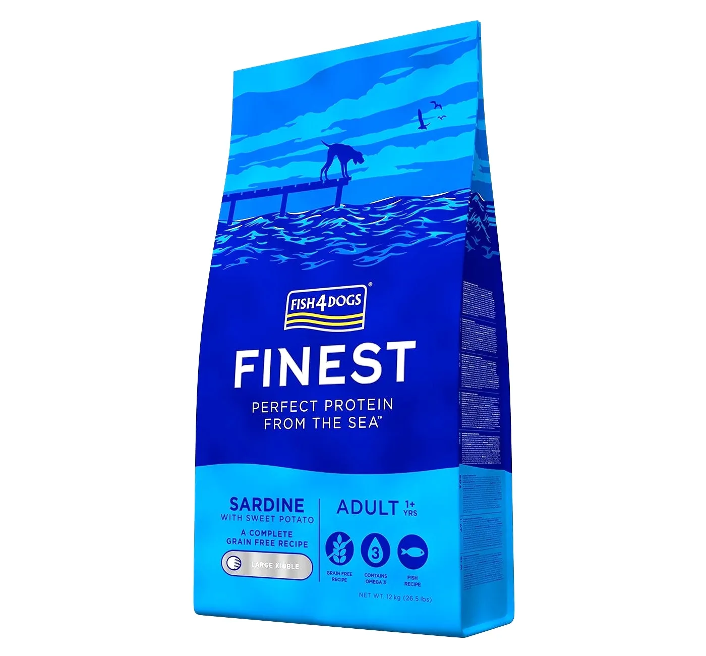 Fish4Dogs - Finest Adult Sardine and Sweet Potato (Large Kibble) - 1.5kg