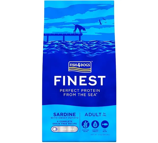 Fish4Dogs - Finest Adult Sardine and Sweet Potato (Large Kibble) - 1.5kg