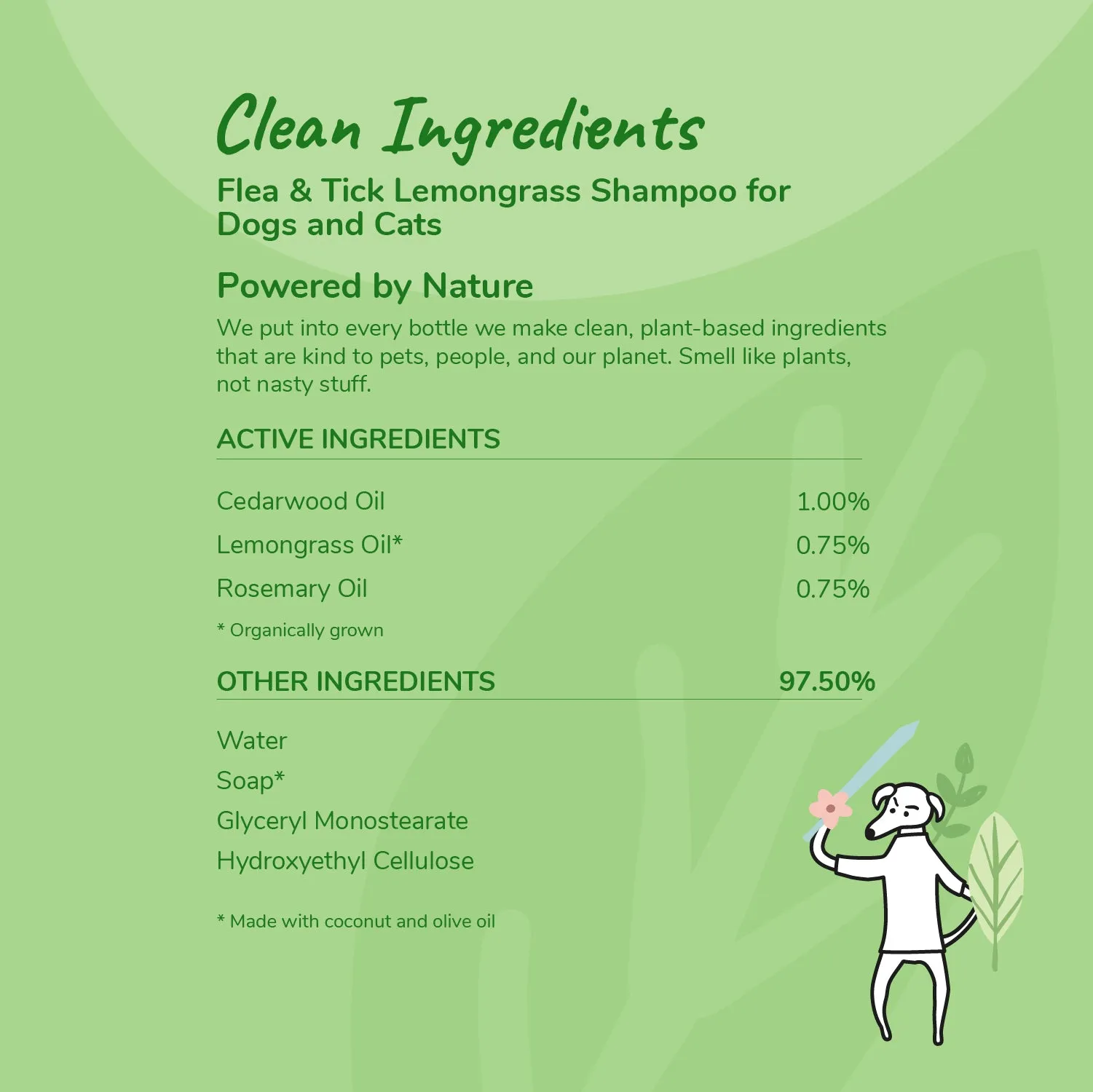 Flea|Tick Shampoo  (Lemongrass)