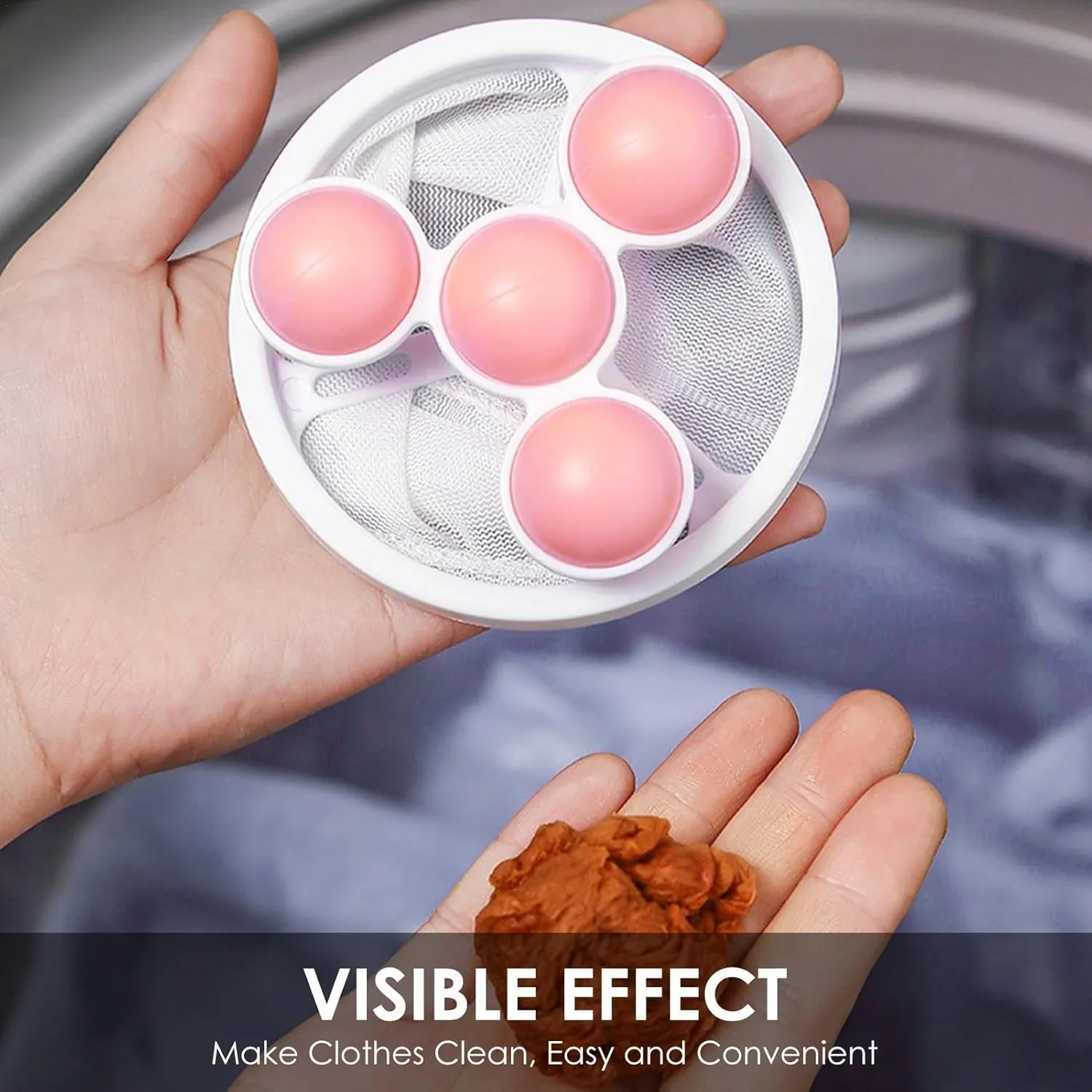 Floating Hair Filtering Mesh Removal Washing Machine Floating Lint Mesh Bag Washing Machine Lint Catcher Washer Net Pouch Mesh Bag Hair Filter Pet Hair Remover for Laundry