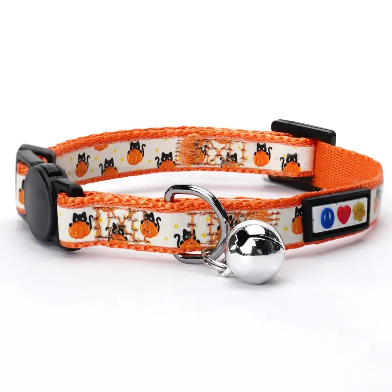 Halloween Glow In The Dark Cat Collar