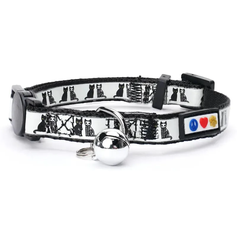 Halloween Glow In The Dark Cat Collar