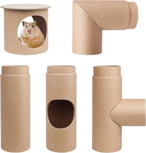 Hamster Tunnels,Hamster Tubes, Composable DIY and Build Hamster Tunnels, Hamster Exercise Toys, Small Animal Tunnel for Hamsters Mouse Gerbils Mice or Other Small Animals
