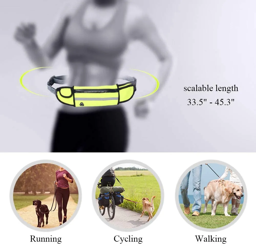 Hands Free Dog Lead Reflective Bungee Dog Lead For Running Dog Leash UK