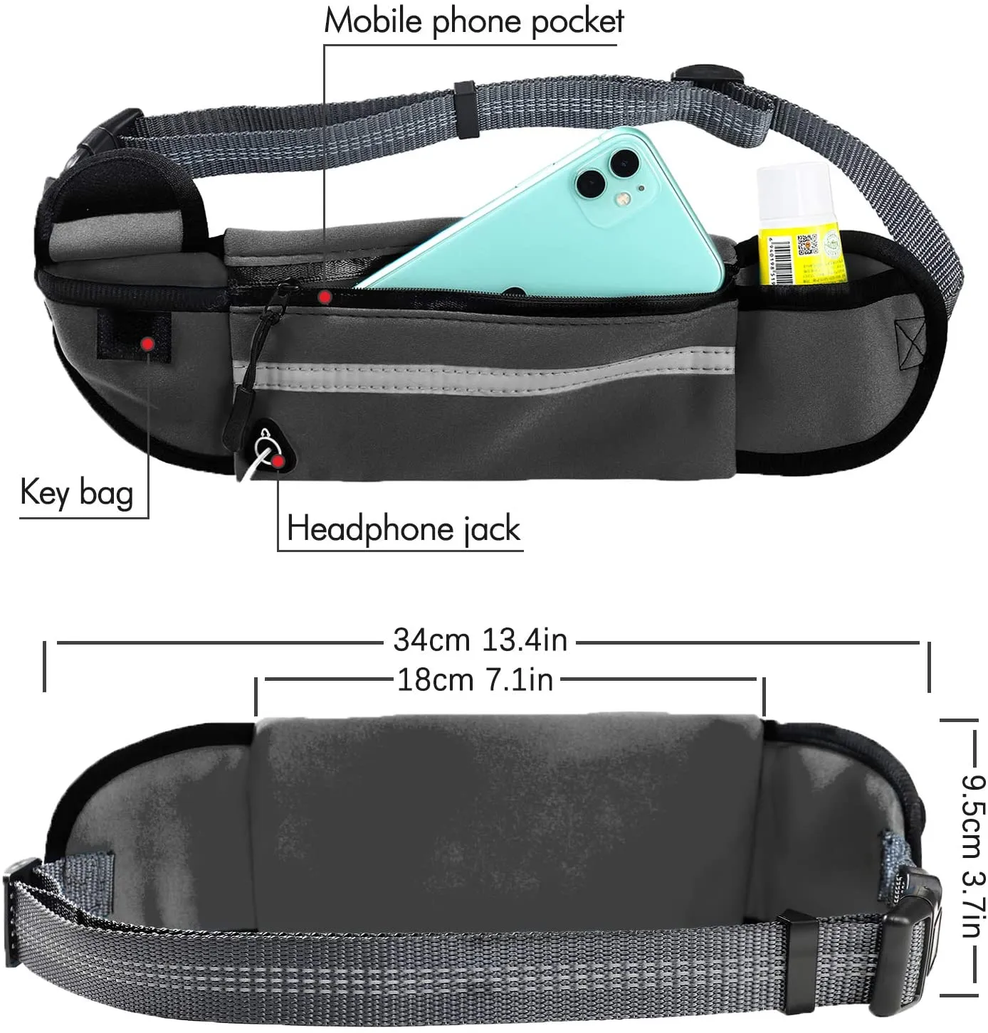 Hands Free Dog Lead Reflective Bungee Dog Lead For Running Dog Leash UK