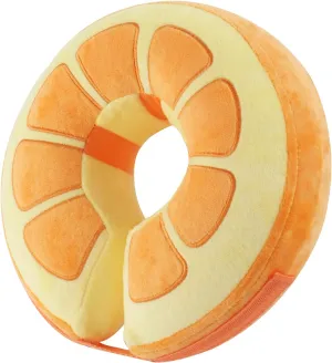 IEUUMLER Inflatable Recovery Dog Collar, Protective Donut Cone, Adjustable Soft Collar for Dog and Cat After Surgery Prevent from Biting & Scratching EU002 - Orange M