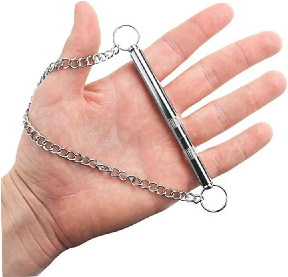 Kisangel 2pcs Stainless Steel Barking Control Device Bark Deterrent for Training