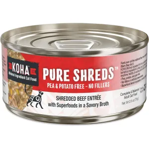 Koha Pure Shreds Shredded Beef Entree for Cats 2.8oz