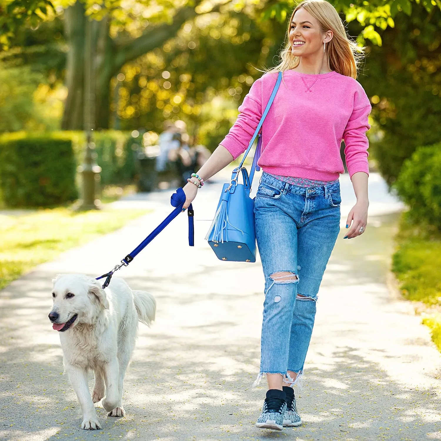 Kruz Premier 5ft Dog Mesh Leash - KZA1160-14XS - Lightweight, Breathable, Comfort Puffy Leash - Secure Dual-Layered Tangle-Free Mesh Lead for Dog Walking, Running, Training - Red - 5/8" x 5 FT