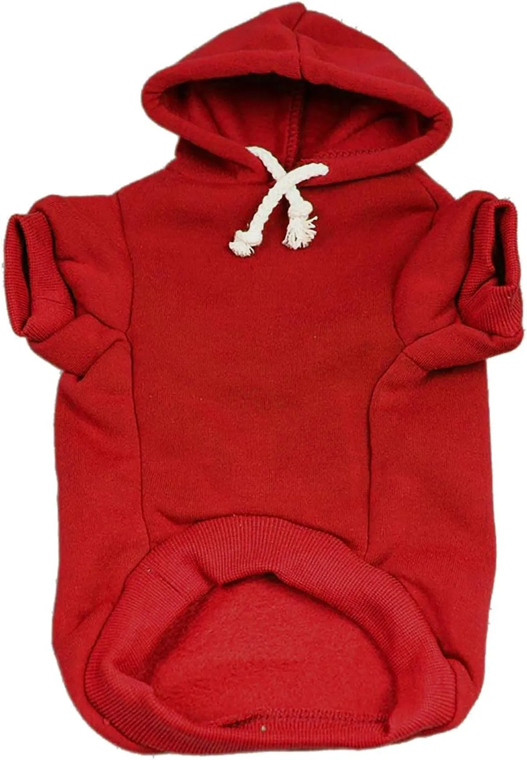 Mommy's Valentine Valentine's Day Dog Hoodie Fleece Lined Pullover Sweatshirt with Leash Hole (Red, 6X-Large 198)