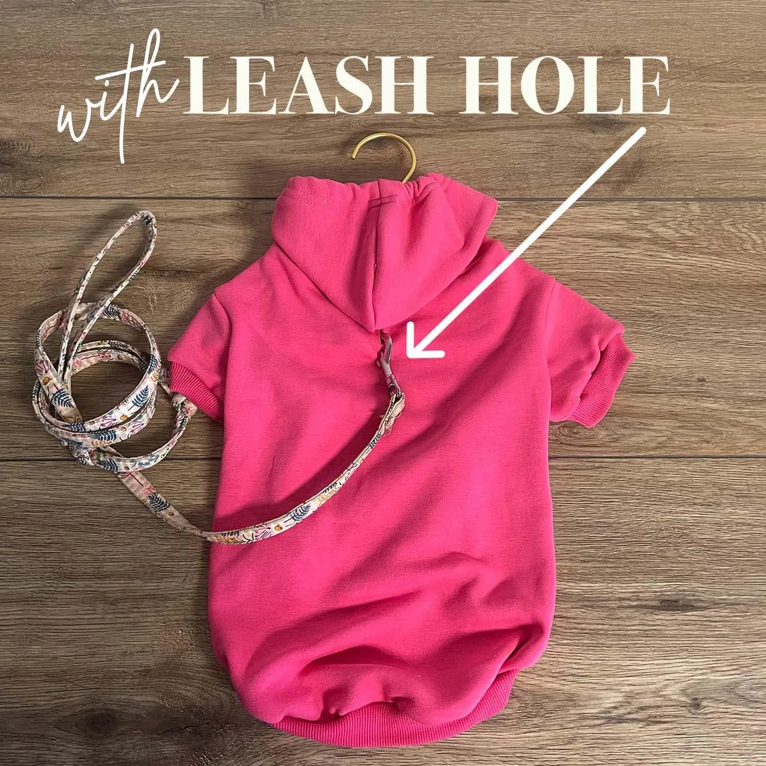 Mommy's Valentine Valentine's Day Dog Hoodie Fleece Lined Pullover Sweatshirt with Leash Hole (Red, 6X-Large 198)