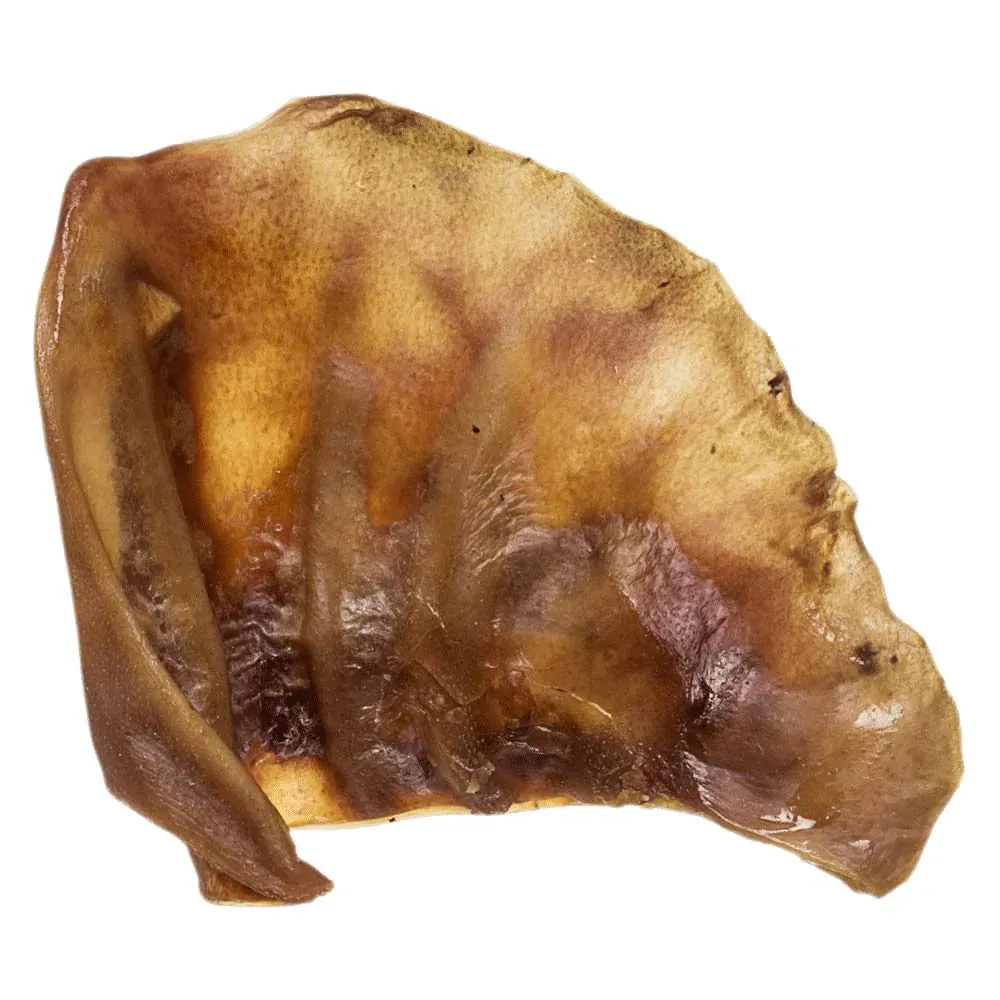 Natural Pig Ears Dog Chews - 10 Pack