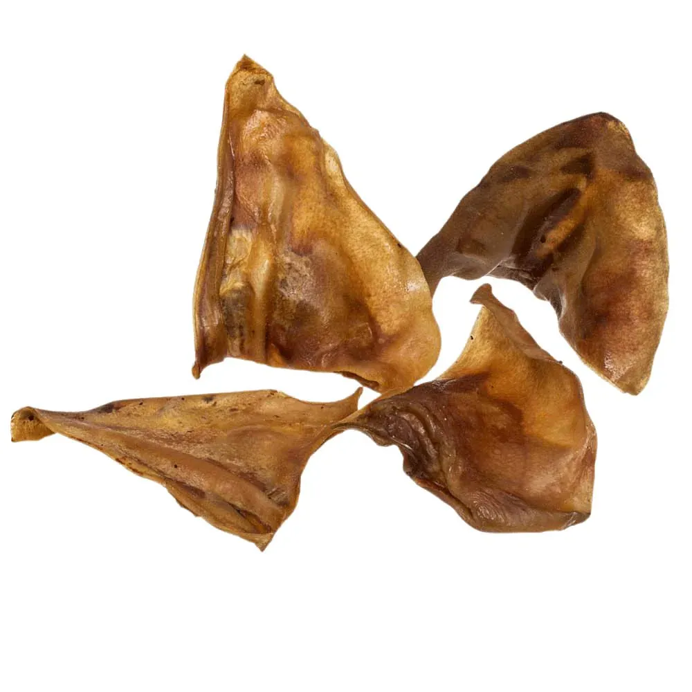 Natural Pig Ears Dog Chews - 10 Pack