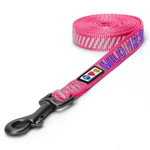 Personalized Traffic Reflective Dog Leash - 6-Ft