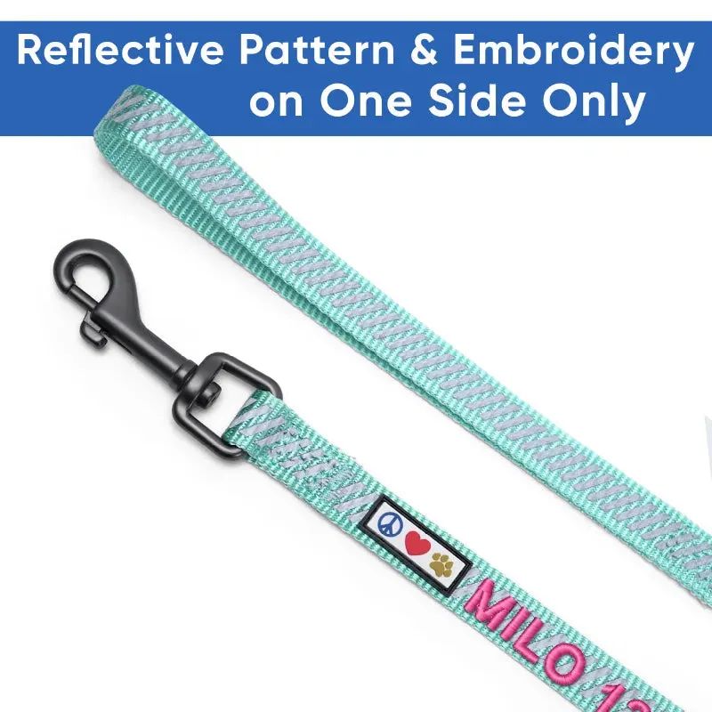 Personalized Traffic Reflective Dog Leash - 6-Ft