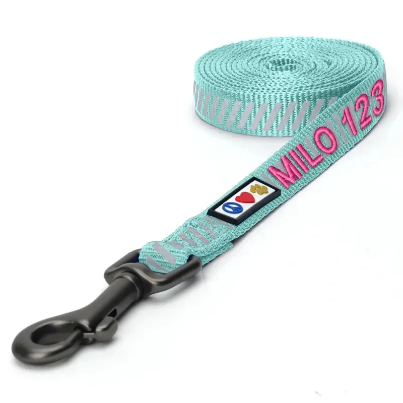 Personalized Traffic Reflective Dog Leash - 6-Ft