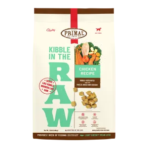 Primal Kibble In The Raw Chicken Recipe, Freeze-Dried Raw Dog Food