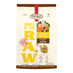 Primal Kibble In The Raw Puppy Recipe, Freeze-Dried Raw Dog Food