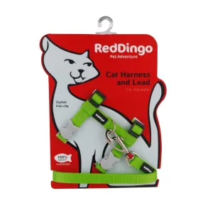 Red Dingo Classic Combo Lime Green Cat Harness & Lead