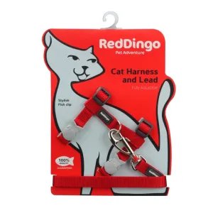 Red Dingo Classic Combo Red Cat Harness & Lead