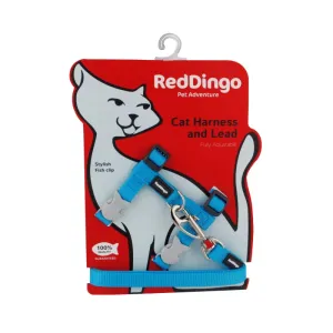 Red Dingo Classic Combo Turquoise Cat Harness & Lead