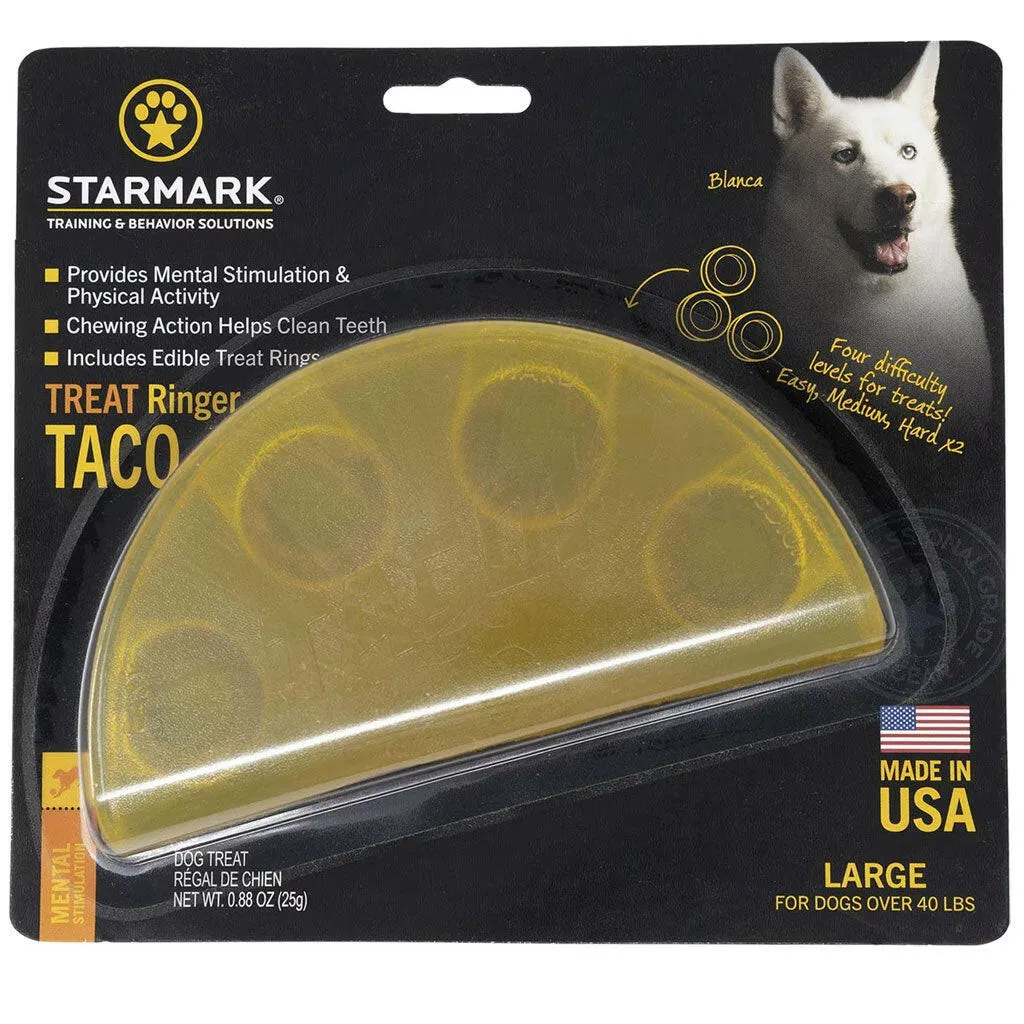 Starmark Treat Ringer Taco Dispenser Dog Toy