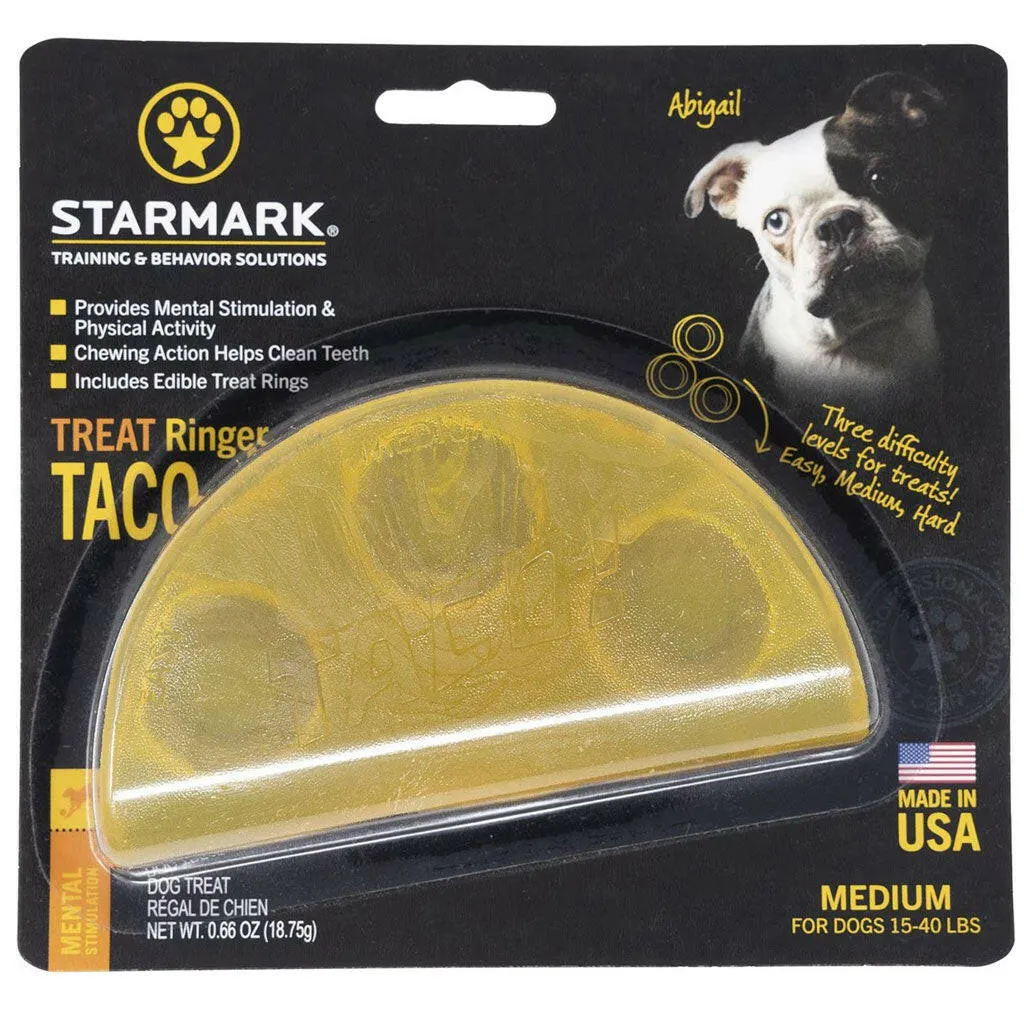 Starmark Treat Ringer Taco Dispenser Dog Toy