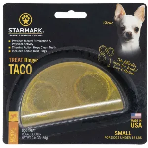 Starmark Treat Ringer Taco Dispenser Dog Toy