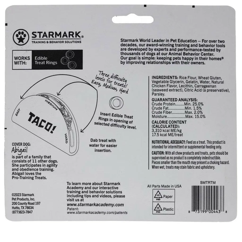 Starmark Treat Ringer Taco Dispenser Dog Toy