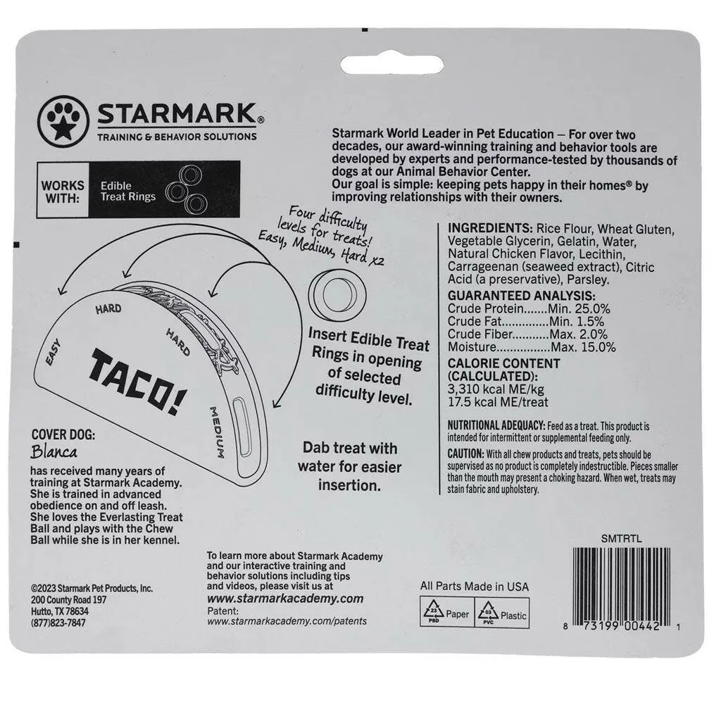 Starmark Treat Ringer Taco Dispenser Dog Toy