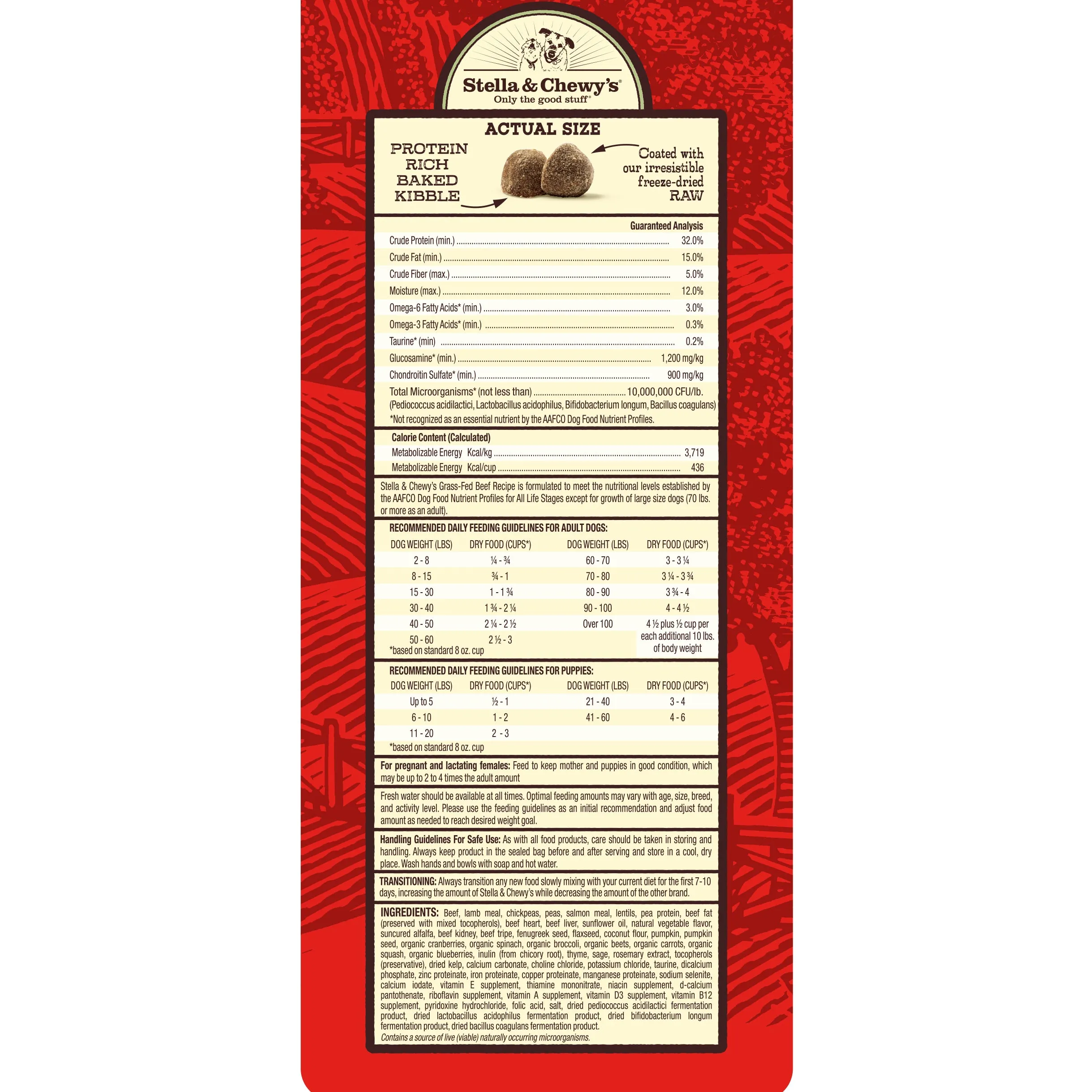 Stella & Chewy's Dog Raw Coated Kibble Beef