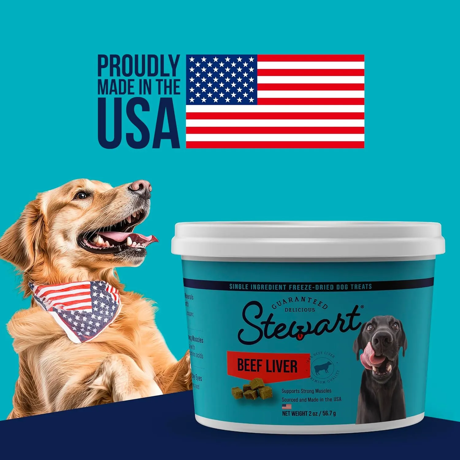 Stewart Freeze Dried Treats 4 oz Beef Liver