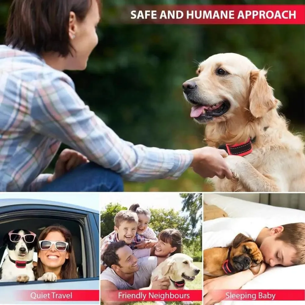 Talis-us Dog Bark Collar - Humane Anti Barking Training Collar - Vibration No Shock Dog Collar