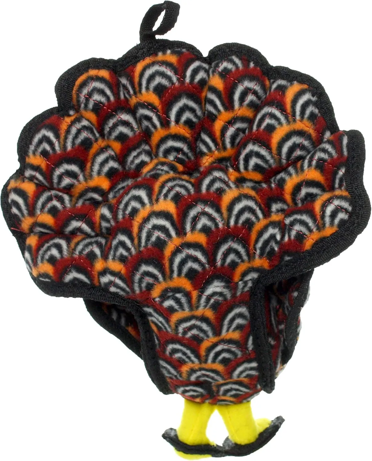 TUFFY - World's Tuffest Soft Dog Toy - Barnyard Turkey - Squeakers - Multiple Layers. Made Durable, Strong & Tough. Interactive Play (Tug, Toss & Fetch). Machine Washable & Floats. (Junior 2 Pack)