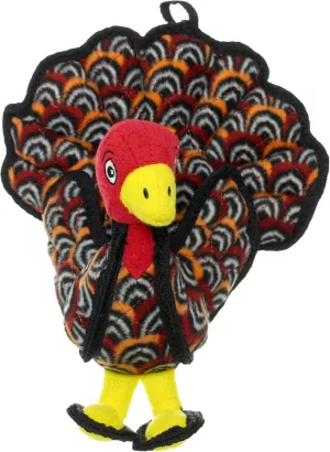 TUFFY - World's Tuffest Soft Dog Toy - Barnyard Turkey - Squeakers - Multiple Layers. Made Durable, Strong & Tough. Interactive Play (Tug, Toss & Fetch). Machine Washable & Floats. (Junior 2 Pack)