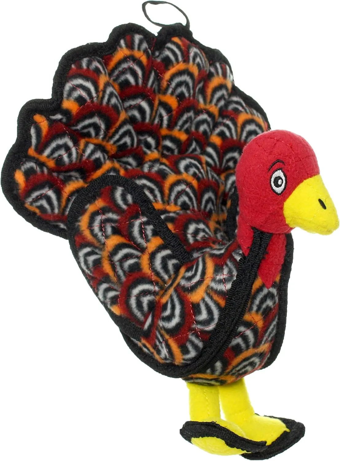 TUFFY - World's Tuffest Soft Dog Toy - Barnyard Turkey - Squeakers - Multiple Layers. Made Durable, Strong & Tough. Interactive Play (Tug, Toss & Fetch). Machine Washable & Floats. (Junior 2 Pack)