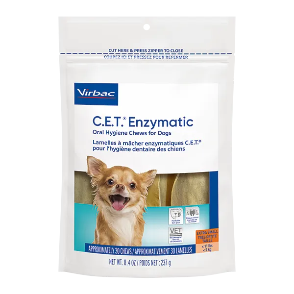 Virbac C.E.T. Enzymatic Oral Hygiene Chews for Dogs