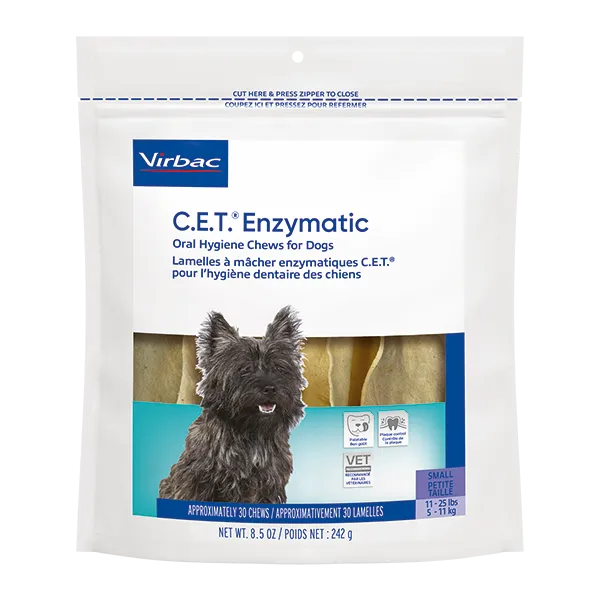 Virbac C.E.T. Enzymatic Oral Hygiene Chews for Dogs
